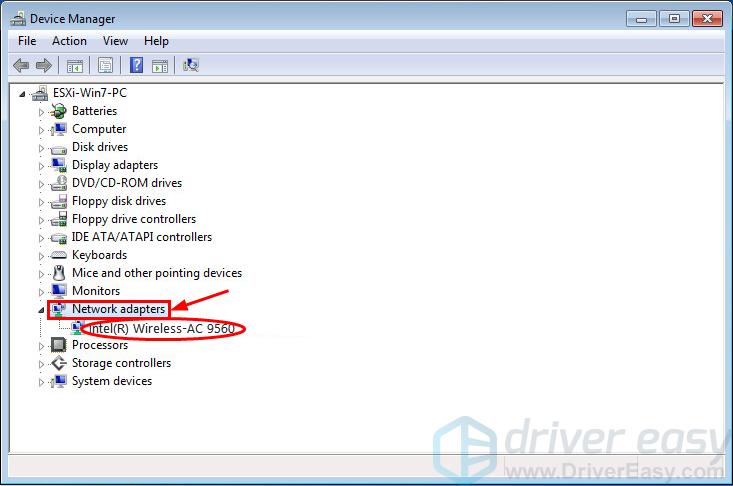 esonic wifi driver for windows 7